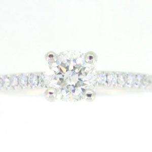 .78CT I2 F VG Round Brilliant Diamond & .38TCW SI G-H Diamond Hidden Halo Ladies Engagement Ring 14KT WG Cert# GS1290769