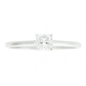.37CT VVS2 E VG Radiant Cut Canadian Diamond Solitaire Engagement Ring 14KT WG  Laser Engraved NWT1-19885   Cert# GS692741