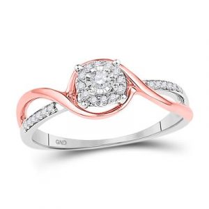 .15TCW Diamond Promise Ring 10KT WG & PK