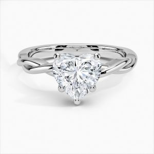 2.09CT VS1 D Heart Shape LAB Diamond Solitaire Engagement Ring 14KT WG   CERT# LG709533765