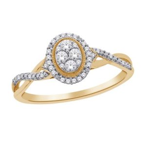 .30tcw Diamond Oval Micro Pave w/ Criss Cross Shank Ladies 2 Pce Engagement Set 10KT