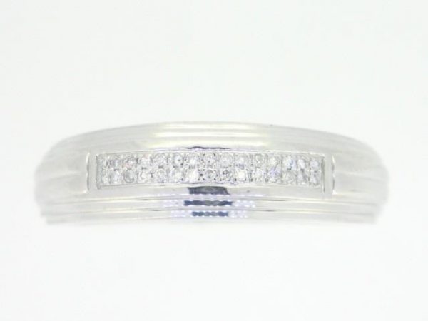 .10TCW Diamond Micro Pave Wedding Band 10KT WG     *CLEARANCE - FINAL SALE*
