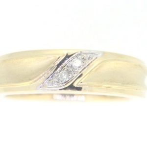 .02TCW/2  Diamond Ladies Wedding Band 10KT