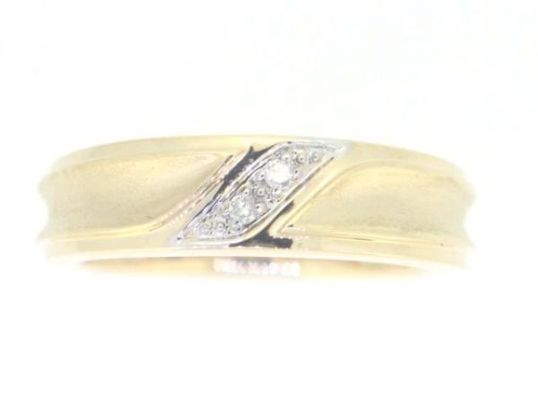 .02TCW/2  Diamond Ladies Wedding Band 10KT
