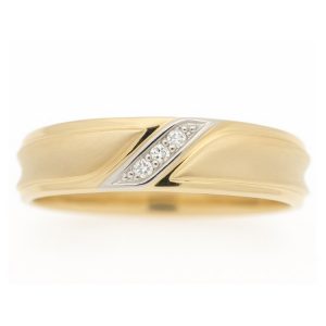 .02TCW/2  Diamond Ladies Wedding Band 10KT