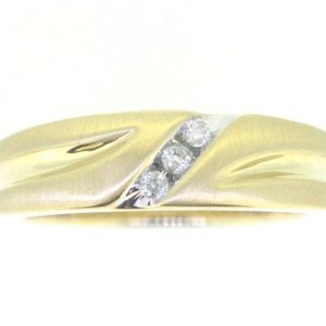 .10TCW/3  Diamond Gents Wedding Band 10KT