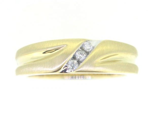 .10TCW/3  Diamond Gents Wedding Band 10KT