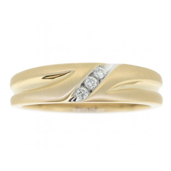 .10TCW/3  Diamond Gents Wedding Band 10KT