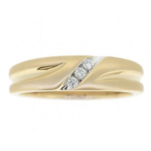 .10TCW/3  Diamond Gents Wedding Band 10KT