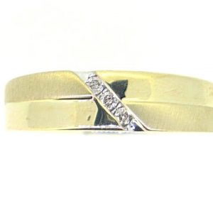 .05TCW/3  Diamond Gents Wedding Band 10KT