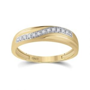.05TCW Diamond Gents Wedding Band 10KT