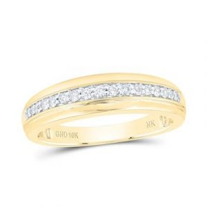 .15TCW Diamond Gents Wedding Band 10KT