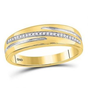 .10TCW Diamond Gents Wedding Band 10KT