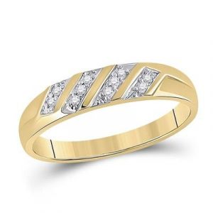 .10TCW Diamond Gents Wedding Band 10KT