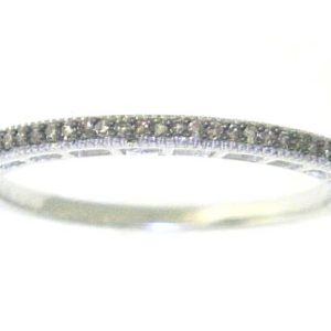 .07TCW Enhanced Brown Diamond Band 10KT WG **Clearance - FINAL SALE**
