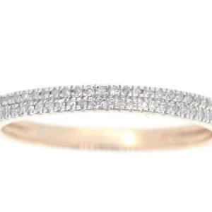 .15TCW Diamond Double Row Band 10KT PK