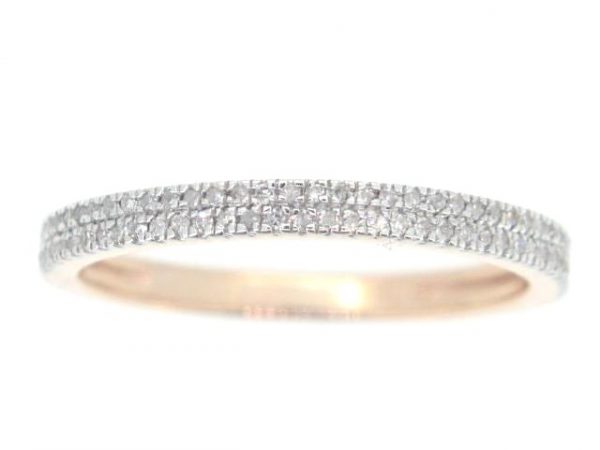.15TCW Diamond Double Row Band 10KT PK