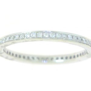 .25TCW Diamond Eternity Channel Set Band 14KT WG/Size 6.5    **CLEARANCE-FINAL SALE**
