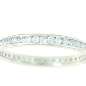 .50TCW Diamond Eternity Channel Set Band 14KT WG/Size 7.5    **CLEARANCE-FINAL SALE**