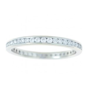 .50TCW Diamond Eternity Channel Set Band 14KT WG/Size 7.5    **CLEARANCE-FINAL SALE**