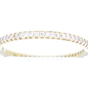 .25TCW Diamond Eternity Claw Set Band 18KT/Size 6   **CLEARANCE - FINAL SALE**