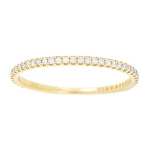 .25TCW Diamond Eternity Claw Set Band 18KT/Size 6    *CLEARANCE-FINAL SALE*
