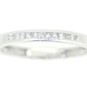 .15TCW Princess Cut Diamond Channel Set Band 14KT WG