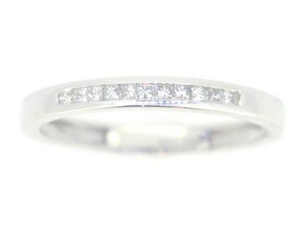 .15TCW Princess Cut Diamond Channel Set Band 14KT WG