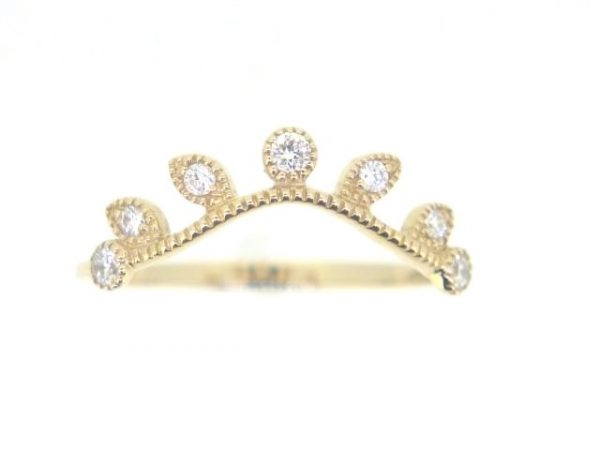 .15TCW Diamond Leaf & Vine Chevron Band 14KT