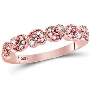 .15TCW Diamond Vintage Design Band 14KT PK