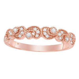.15TCW Diamond Vintage Design Band 14KT PK