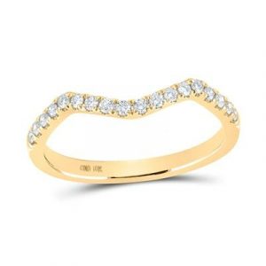 .20TCW Diamond Wavy Band 10KT