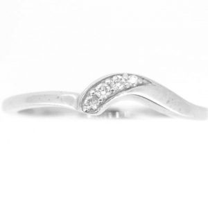 .05TCW Diamond Curved Anniversary Band 10KT WG