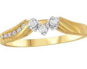 .12TCW/9 Diamond Wedding Band 10KT