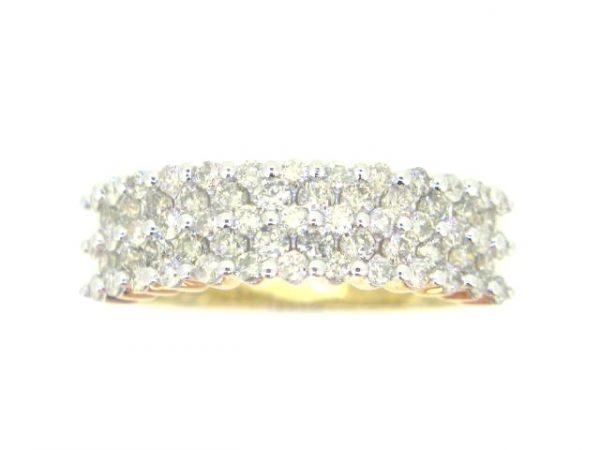 1.00tcw Diamond 5 Row Anniversary Right Hand Ring 10KT