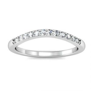 .20TCW/16 Diamond Contour Stacking Anniversary Band 10KT WG