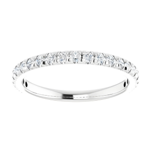 .25TCW/19 Diamond Stacking Anniversary Band 14KT WG