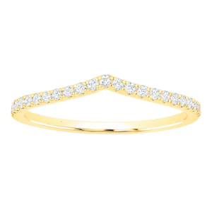.18TCW Diamond Anniversary Stacking Chevron Band 14KT
