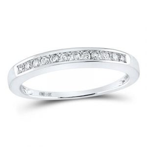 .10TCW Diamond Stacking Anniversay Band Sterling Silver/2MM