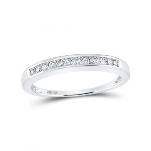 .10TCW Diamond Stacking Anniversay Band Sterling Silver/2MM