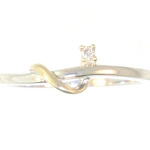 .02CT Diamond Promise Ring 10KT TT    **Clearance-Final Sale**