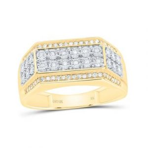 .25TCW Diamond Rectangular Gents Ring 10KT TT