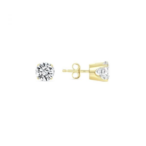 .25TCW/2  I1 HI Round Brilliant Diamond Stud Earrings 14KT   *FINAL SALE*