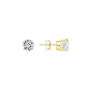 .25TCW/2 I1 HI Round Brilliant Diamond Stud Earrings 14KT *FINAL SALE*