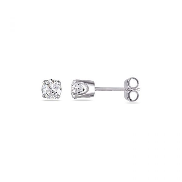 .18TCW/2  SI HI Round Brilliant Diamond Stud Earrings 14KTW  *FINAL SALE*