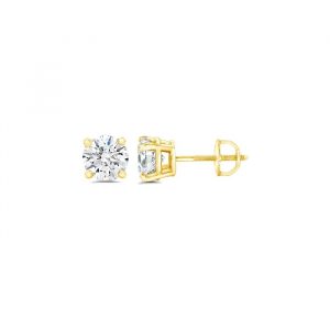 .20tcw/2 SI GH Round Brilliant Diamond Screwback Stud Earrings 14KT *FINAL SALE*