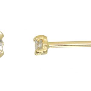 .03CT Diamond Claw Set Nose Pin 14KT *FINAL SALE*