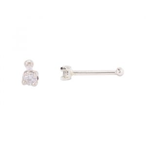 .05CT Diamond Claw Set Nose Pin 14KT WG *FINAL SALE*