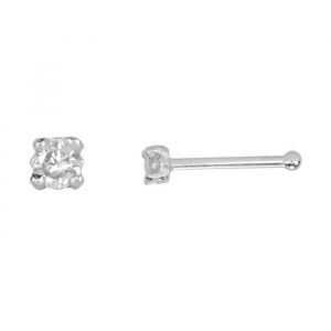 .03CT Diamond Claw Set Nose Pin 14KT WG   *FINAL SALE*