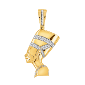 0.25TCW Diamond Nefertiti Pendant 10KT